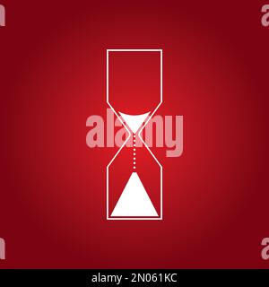 Hourglass icon vector isolated symbol illustration,design background. Stock Vector