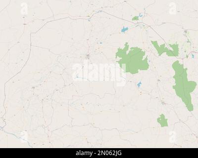 Sokoto, state of Nigeria. Open Street Map Stock Photo