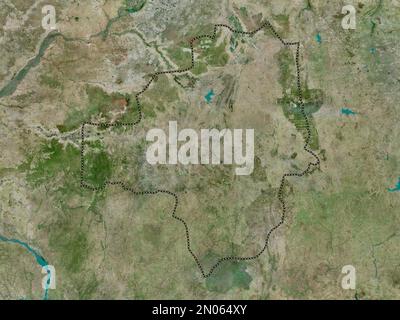 Zamfara, state of Nigeria. High resolution satellite map Stock Photo