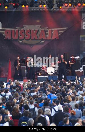 Vienna, Austria. May 06, 2011. Russkaja breaks up after 18 years of band history because of the Ukraine war Stock Photo