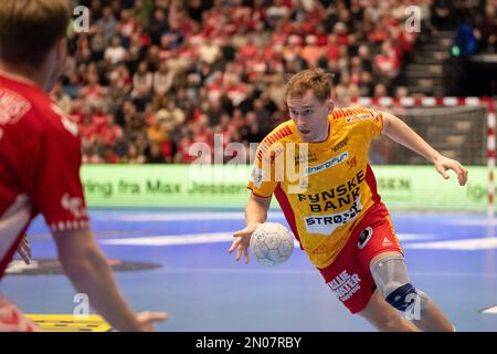 Aalborg, Denmark. 04th Feb, 2023. Oskar Vind Rasmussen (19) of GOG seen ...