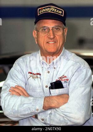 In this photo taken March 30, 2001 veteran NASCAR driver Dave Marcis is  shown in his Arden, N.C. race shop. Only 39 cars showed up for the second  race of the Sprint Cup season, the lowest number of entries in more than  two decades. While the reduced
