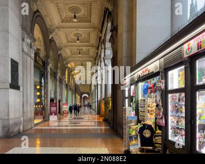 the beautiful 'Galleria VIttorio Emanuele II', Milan, Italy Stock Photo