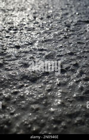 wet concrete floor Stock Photo