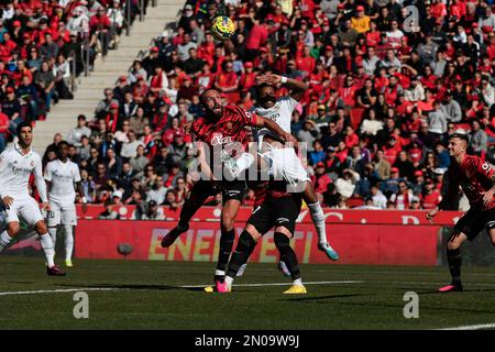 Mallorca, Spain. 05th Feb, 2023. La Liga Spanish La Liga soccer match Mallorca vs Real Madrid at Son Moix Stadium, Mallorca 05 February 2023 Rodrygo 900/Cordon Press Credit: CORDON PRESS/Alamy Live News Stock Photo