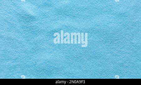 Textile and texture template. Blue cotton cloth fabric. Background. Stock Photo