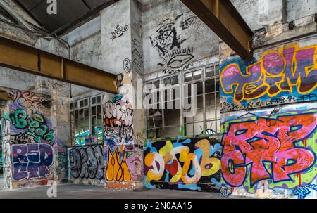 La Papéterie - Street art Stock Photo