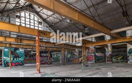 La Papéterie - Street art Stock Photo