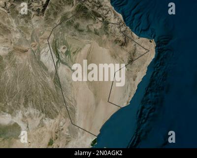 Ash Sharqiyah North, region of Oman. High resolution satellite map Stock Photo