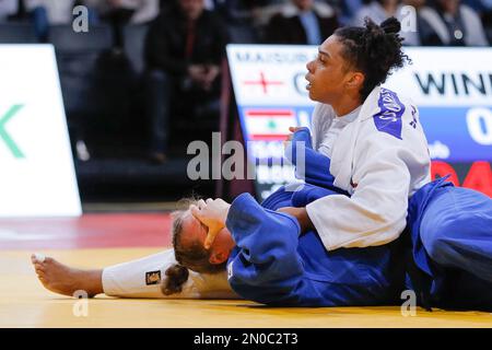 Samata Soares (BRA) won against Teresa Zenker (GER) during the International Judo Paris Grand Slam 2023 (IJF) on February 5, 2023 at Accor Arena in Paris, France - Photo Stephane Allaman / DPPI Stock Photo