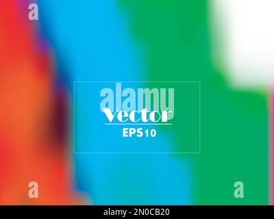 Colorful gradient mesh background in bright rainbow colors. Abstract blurred smooth image. Easy editable soft colored vector illustration in EPS8 with Stock Vector