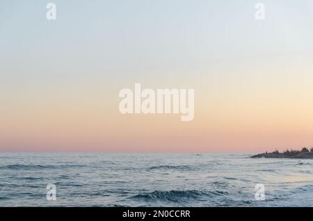 Vibrant Seascape in the Evening Stock Photo