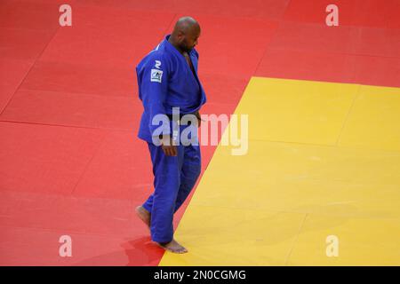 Teddy Riner (FRA) won against Alisher Yusupov (UZB) in semi final Men +100kg category during the International Judo Paris Grand Slam 2023 (IJF) on February 5, 2023 at Accor Arena in Paris, France - Photo Stephane Allaman / DPPI Stock Photo