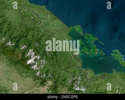 Bocas del Toro, province of Panama. High resolution satellite map Stock Photo