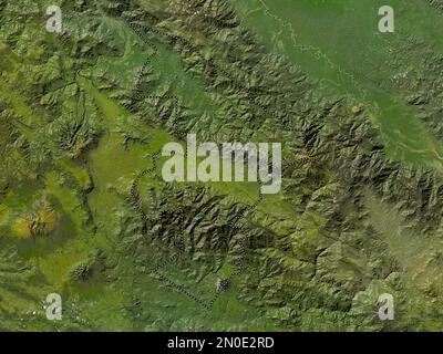 Jiwaka, province of Papua New Guinea. Low resolution satellite map Stock Photo