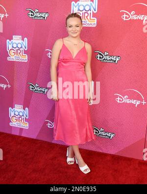 February 4, 2023, BurBank, California, United States: Pressley Hosbach attends 'Marvel's Moon Girl And Devil Dinosaur' TV series premiere. (Credit Image: © Billy Bennight/ZUMA Press Wire) EDITORIAL USAGE ONLY! Not for Commercial USAGE! Stock Photo