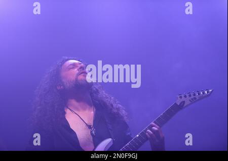 Munich, Germany. 04th Feb, 2023. Robert Klawonn (Guitar) from Xandria during the Wonders still awaiting album release show 2022 at Backstage, Munich. (Foto: Sven Beyrich/Sports Press Photo/C - ONE HOUR DEADLINE - ONLY ACTIVATE FTP IF IMAGES LESS THAN ONE HOUR OLD - Alamy) Credit: SPP Sport Press Photo. /Alamy Live News Stock Photo