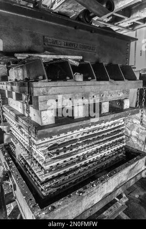 Séance de pressage des pommes Stock Photo