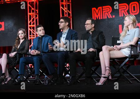 CARLY CHAIKIN at Mr. Robot Panel at 2016 Winter TCA Tour in