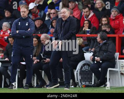 Nottingham, UK. 4th Feb, 2023. Steve Cooper manager of Nottingham Forest during the Premier League match at the City Ground, Nottingham. Picture credit should read: Darren Staples/Sportimage Credit: Sportimage/Alamy Live News Stock Photo