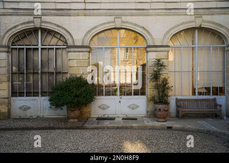 Wine Estate Chateau Carignan, castle, Carignan de Bordeaux, France. Stock Photo