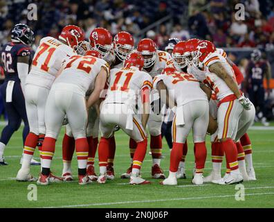 Kansas City Chiefs Team Huddle AFC Championship Game 2021 Images