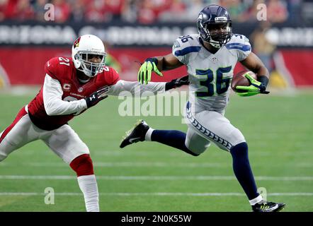 Seattle Seahawks running back Bryce Brown (36) celebrates his