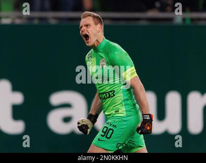 Ferencvaros Tc Goalkeeper Denes Dibusz During Editorial Stock Photo - Stock  Image