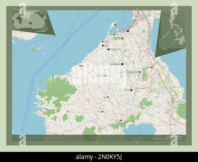 Cavite, Province Of Philippines. Open Street Map. Corner Auxiliary ...