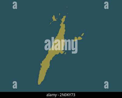 Cebu, province of Philippines. Solid color shape. Locations and names ...