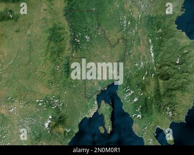 Davao del Norte, province of Philippines. High resolution satellite map Stock Photo