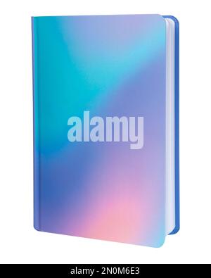 Cute rainbow colorful notebook isolated on the white background Stock Photo