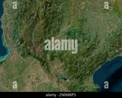 Nueva Vizcaya, province of Philippines. High resolution satellite map ...