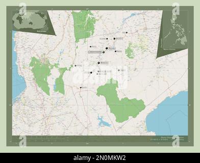Nueva Vizcaya, province of Philippines. Open Street Map Stock Photo - Alamy