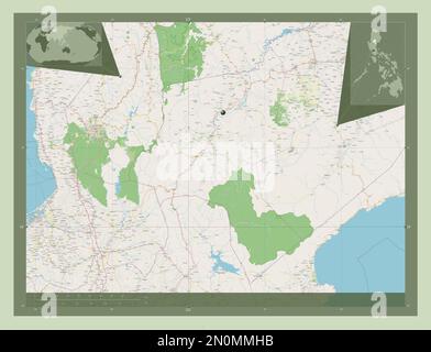 Nueva Vizcaya, province of Philippines. Open Street Map. Locations of ...
