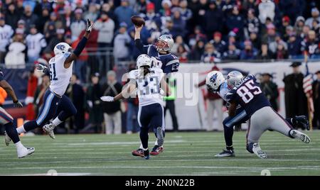 November 20, 2022: New England Patriots safety Kyle Dugger (23) tackles New  York Jets running back Michael Carter (32) during the second half in  Foxborough, Massachusetts. Eric Canha/CSM/Sipa USA(Credit Image: © Eric