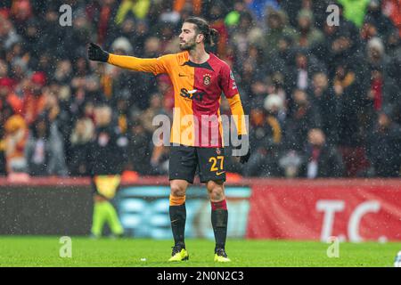 ISTANBUL, TURKEY - FEBRUARY 5: Sergio Oliveira of Galatasaray during the Turkish Super Lig match between Galatasaray and Trabzonspor at Nef Stadyumu on February 5, 2023 in Istanbul, Turkey (Photo by Orange Pictures) Stock Photo