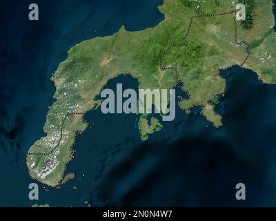 Zamboanga del Sur, province of Philippines. High resolution satellite map Stock Photo