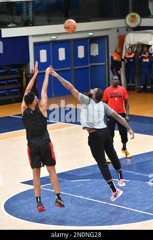 Chicago Bulls hold practice ahead of NBA Paris Game Stock Photo