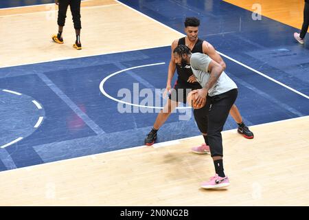 Chicago Bulls hold practice ahead of NBA Paris Game Stock Photo