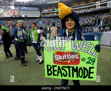 Pittsburgh Steelers fans holds up the teams logo during the third quarter  of the Pittsburgh Steelers 30-23 win over the Houston Texans at Heinz Field  in Pittsburgh on October 20, 2014. UPI/Archie