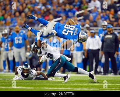 Detroit Lions tight end Walter Rasby celebrates in the fourth