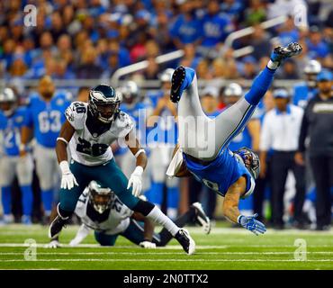 Detroit Lions tight end Walter Rasby celebrates in the fourth