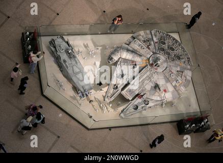 Lego exhibition, The sinking of the Titanic, Saint-Privat-des-Vieux, Gard,  Occitanie, Languedoc-Roussillon, France, Europe Stock Photo - Alamy