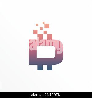 Letter or word D sans serif font in Dollar and tack image graphic icon logo design abstract concept vector stock symbol related to tech or initial. Stock Vector