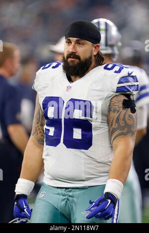 Dallas Cowboys center Travis Frederick at training camp in Oxnard, Calif.,  on Friday, July 25, 2014. (Photo by Ron T. Ennis/Fort Worth  Star-Telegram/MCT/Sipa USA Stock Photo - Alamy