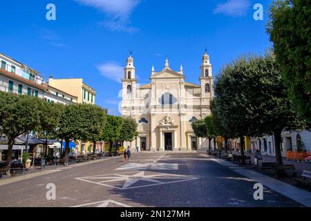 Basilica di San Nicolò, Pietra Ligure, Liguria, Italy, Europe Stock Photo