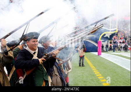 FOXBOROUGH, MA - SEPTEMBER 24: The End Zone Militia during the