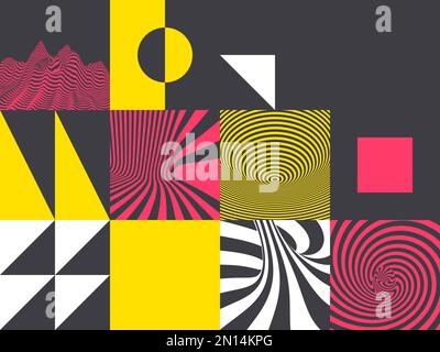 Cover design template. Abstract geometric pattern. Vector illustration for brochure, flyer, cover, poster, presentation, portfolio or banner. Stock Vector