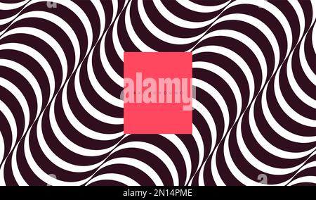 Abstract dynamic template with wavy curved ribbons. Modern cover design. 3d vector illustration. Stock Vector